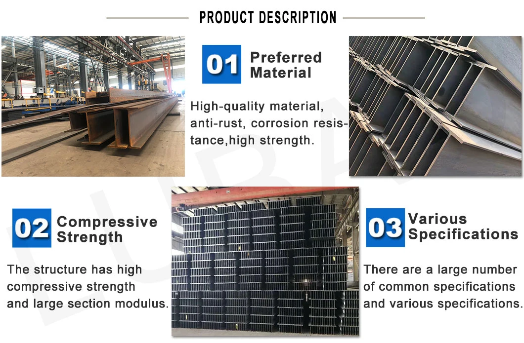 JIS, ASTM Q235 Steel Pruduct H-Beam Steel