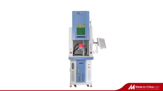 30W Enclosed Design Fiber Laser Marking Machine with Focus Finder & Motorized Z