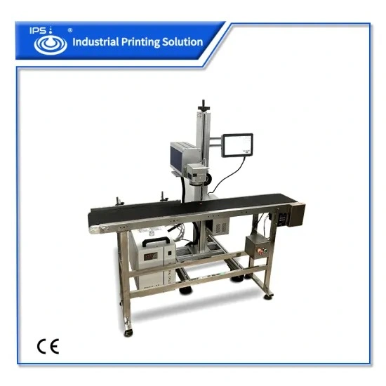 High Speed 10W Fly UV Laser Marking Printing Machine for PVC Pipe, Glass. Metal with CE Certification